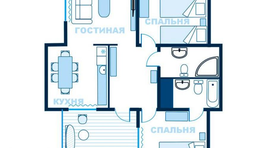 Коттедж "Камилла" 3-х комнатный 5-и местный